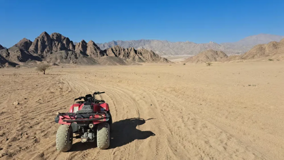 Egypt Sharm El Sheikh desert adventure tour with ATV quad bike