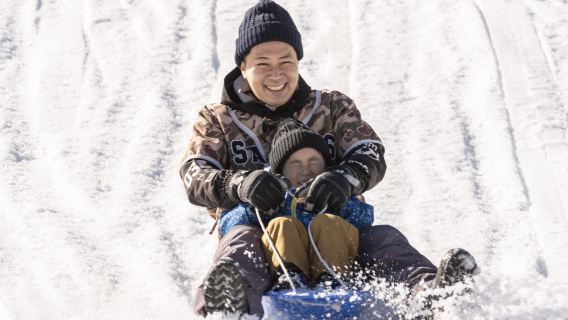 Winter-only Kobe Rokko Mountain Ski one-day tour from Osaka
