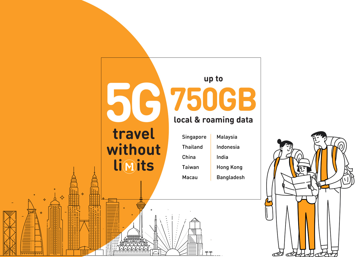 Singapore |M1|4G SIM card| Changi Airport 24-hour self-collection - $12 $14 $30 Passenger SIM card- 