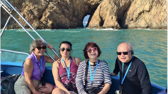 ヨット版香港世界ジオパーク火山観光ガイドツアー