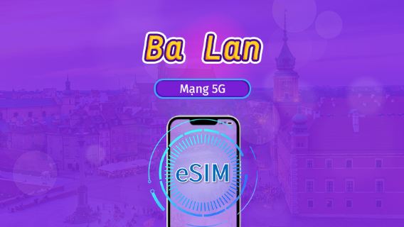 Ba Lan | eSIM 5G/4G | Gói trọn gói | Tính phí mỗi 24 giờ | 7–30 ngày | Mã QR