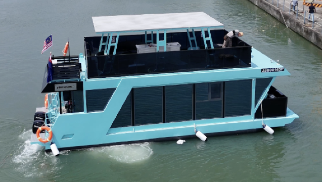 Sunsetcruise met jacht in de Straat van Johor - Prinsessenhaven Puteri Harbour Marina - Country Garden Danga Bay - Mangrovebos