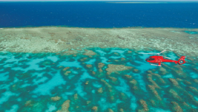 Cairns great barrier reef & rainforest helicopter tour in Australia