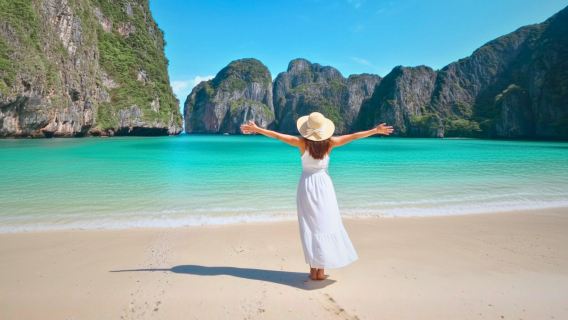 Krabi: Premium Tagesausflug zu den Phi Phi Inseln mit dem Speedboot