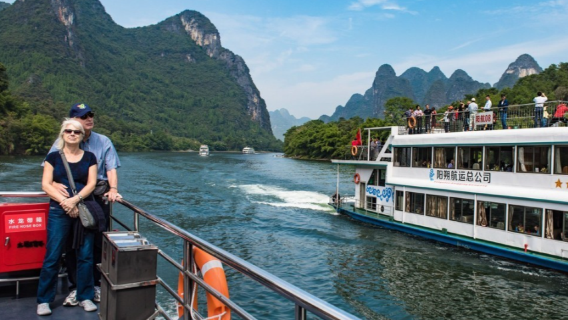 Li river four-star cruise + includes Guilin city hotel to pier transfer
