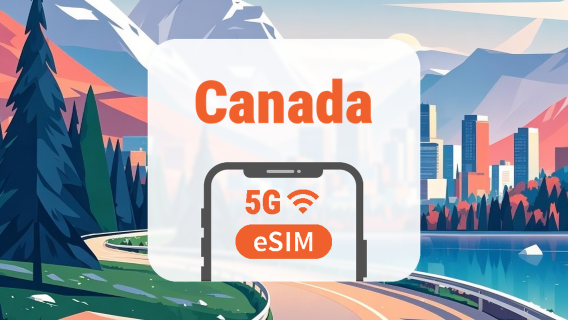 eSIM 5G Canada | 2 mạng • All AI & TikTok | 1–30 ngày | QR Code