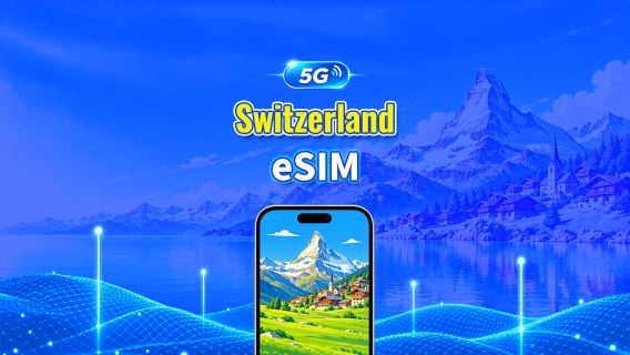 Switzerland 5G eSIM  | Dual Net | Fully Supports AI & TikTok | Daily/Total Data Package | 1–30 Days | 24-Hour Billing | QR Code