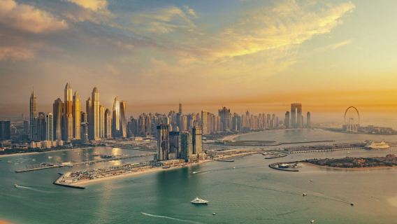 Billet d'entrée pour les étages 52 et 54 de la Palm Island Observation Deck + accès rapide – Séance en heure d'or spécifiée