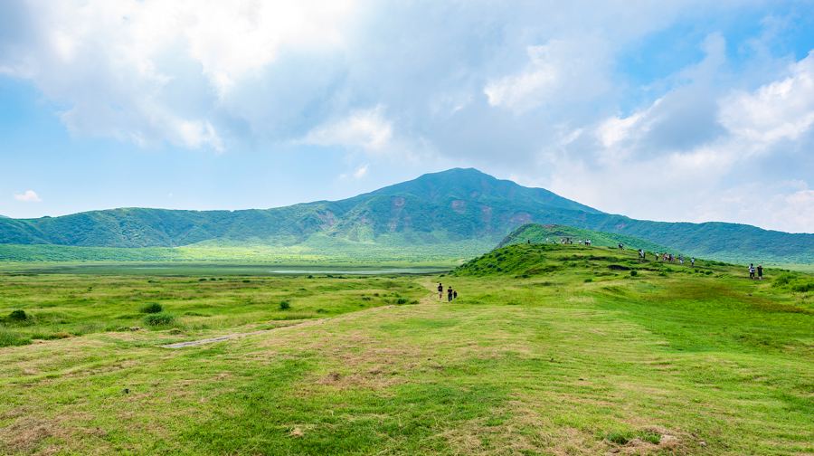 日本熊本城+阿蘇中嶽火山口+草千里（草千里之濱）+黑川温泉一日遊【1人起發|九州騎馬體驗】