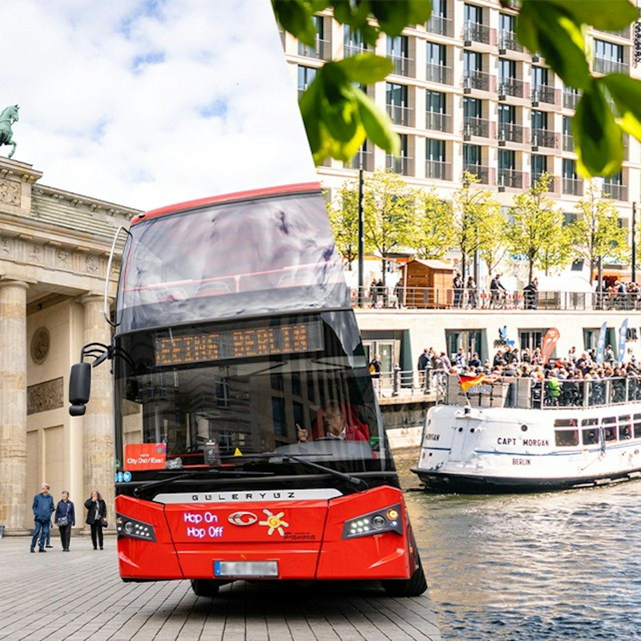 Red Sightseeing Berlín: autobús turístico de 48 horas + crucero