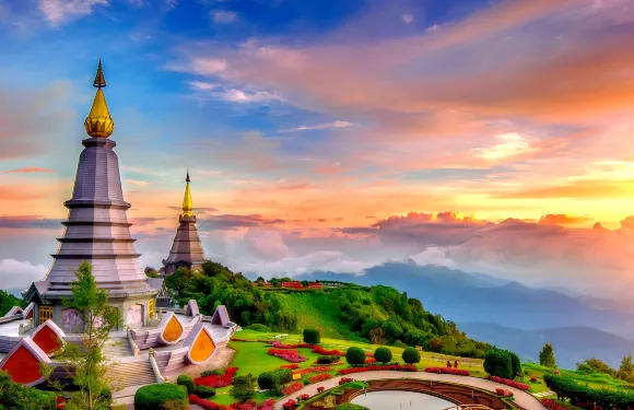 泰國清邁茵他儂國家公園一日遊【可選徒步丨避暑勝地丨午餐咖啡】