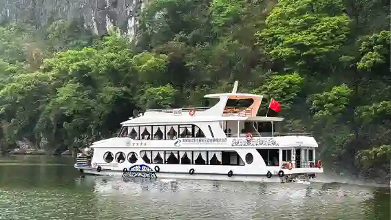 漓江四星遊船+遇龍河竹筏漂流+十里畫廊+古鎮8人/巴士團