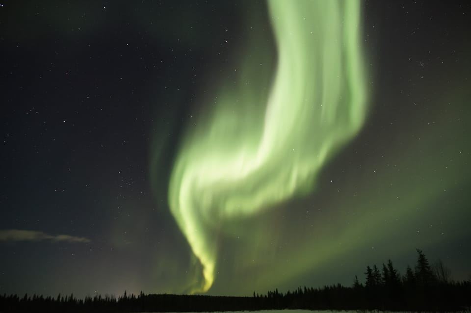Saariselkä: tour fotografico dell'aurora in auto con trasferimento e bevande