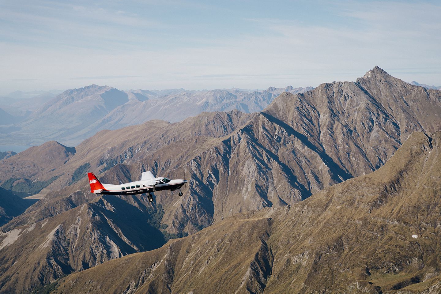 Scenic flight + cruise to Milford Sound from Queenstown, South Island, New Zealand
