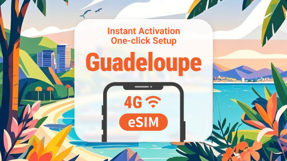 Guadeloupe eSIM | Supports ChatGPT & TikTok | 1–30 Days | Instant QR