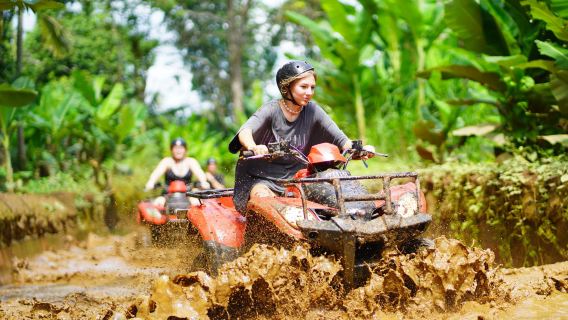 Ubud ATV Gorila Cave with Cretya Sunset pool and Swing Tour