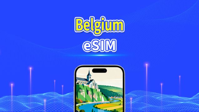 Belgium eSIM | 5G/4G | High-speed data | 24 hours | 1-30 days | QR code