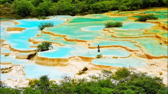 Stesen Huanglong Jiuzhai/Songpan - Tarikan Pelancongan Huanglong - Jiuzhaigou (termasuk tiket masuk, kumpulan pelancongan sahaja) lawatan sehari