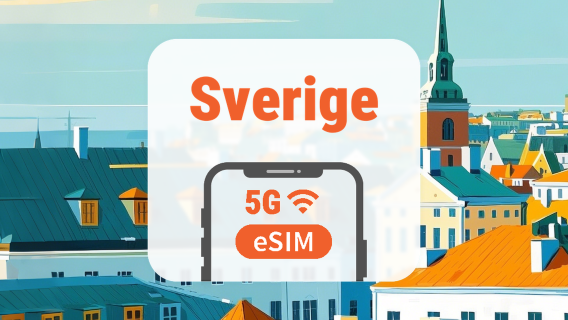 Sverige 5G eSIM | Dobbelt netværk • Alle AI & TikTok | 1–30 dage | QR-kode