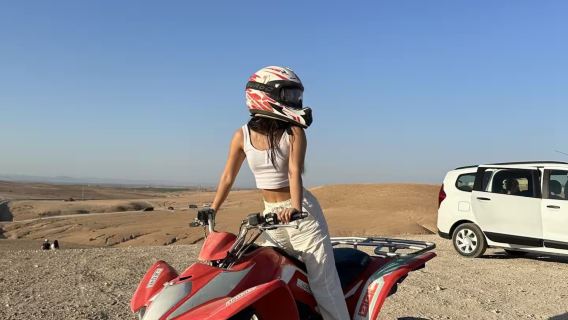 Agafay Desert Guided Quad Driving Experience with Mint Tea
