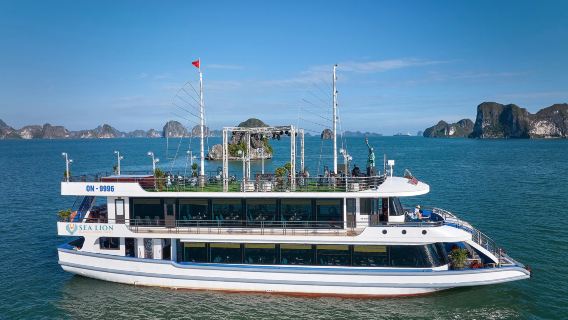 Ha-Long-Bucht, Sung Sot, Ti Top, Luon-Höhle Tagesausflug mit 5-Sterne Sea Lion Luxuskreuzfahrt