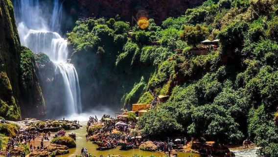 Marrakech Olive Falls + cruise Tour 1-day tour[guide+ Transfer]
