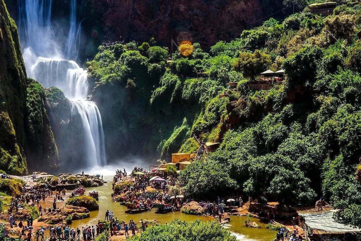 Marrakech Ouzoud waterfalls + cruise experience day tour [guide + transfer]