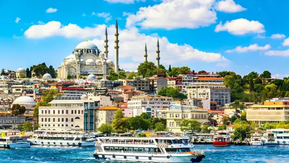 Bosphorus sightseeing cruise in Istanbul, Turkey