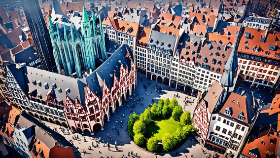 Germany + Rome Forum + Frankfurt Cathedral + Goethe's House + Heidelberg Castle one-day tour