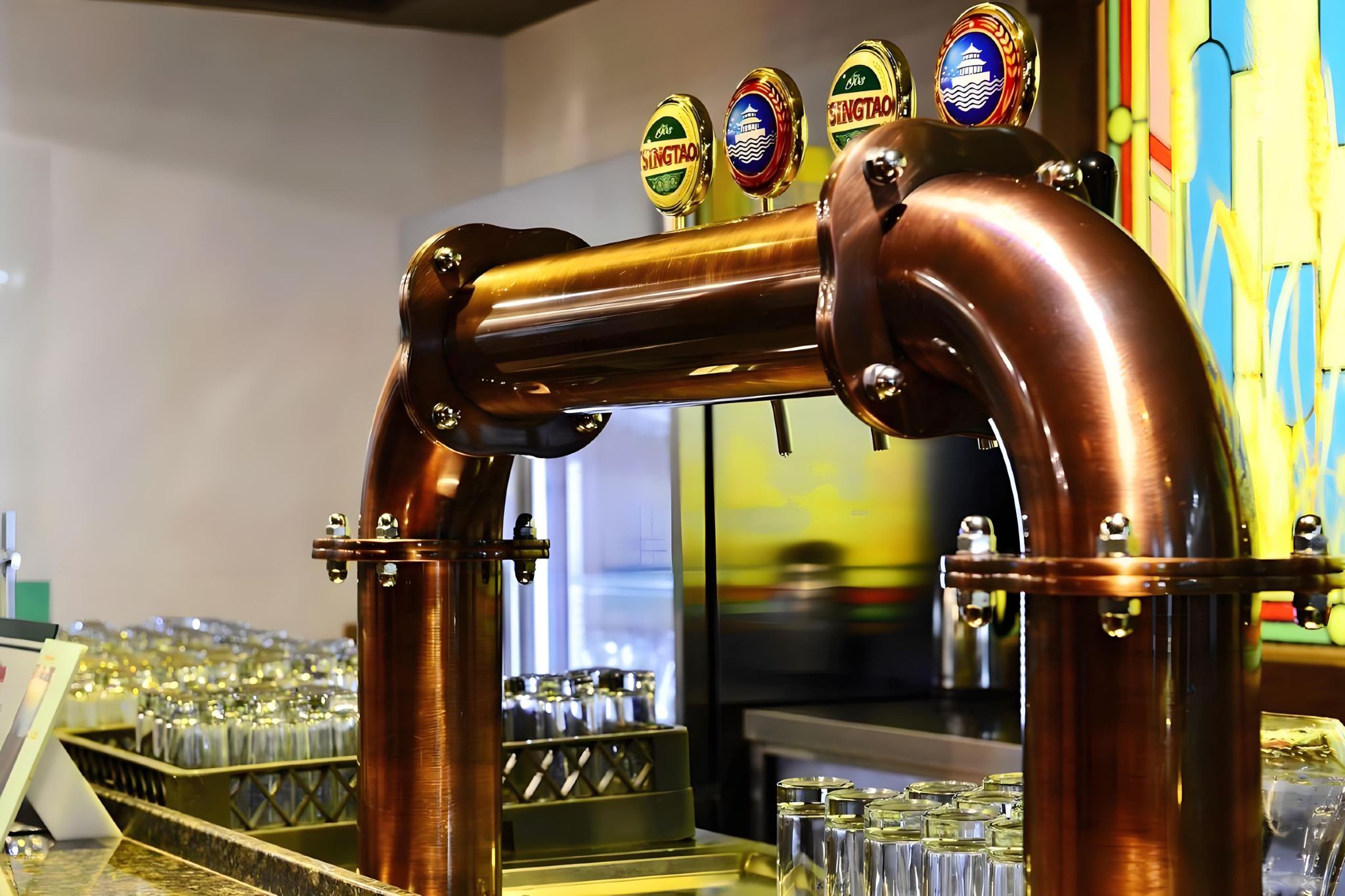 青島ビール博物館:ドイツ風ビールの食事とビールの試飲(博物館入場料、セルフガイドツアーを含む)