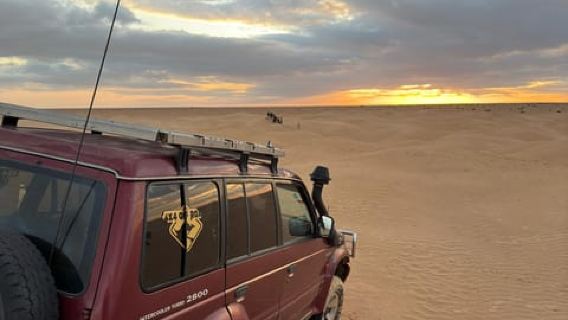 Sabria: Desert 4x4 Bivouac Experience with Dinner & Camping