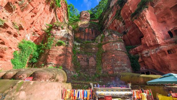 Gran Buda de Leshan [Entrada para visitar la montaña] acceso prioritario + espectáculo de ceremonia del té + visita guiada con explicaciones del guía