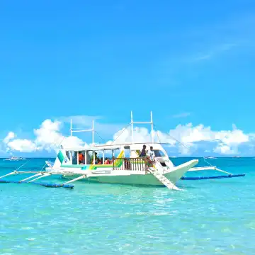 ボラカイ島アイランドホッピングツアー：集合地点で集合＋バーベキュー