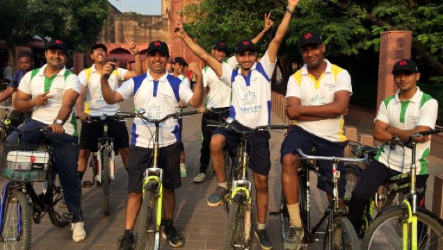 Agra Morning Heritage Cycling Same day Tour