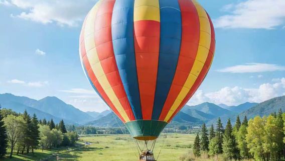 Heißluftballon-Erlebnis im Nationalen Waldpark Xiannüshan in Chongqing
