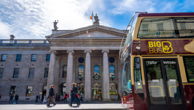 Tour en bus turístico Big Bus con subida y bajada libre en Dublín (autobús descubierto)