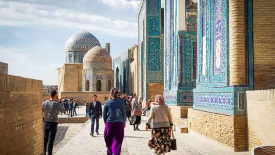 Samarkand: Registan & Shah-i-Zinda Walk with Bazaar Tasting