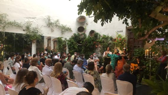Live Flamenco Show at Tablao La Puerta Ancha with Dinner