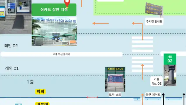 베트남 비나폰 4G/5G SIM 카드 (다낭 국제공항 픽업 또는 호텔 배송)