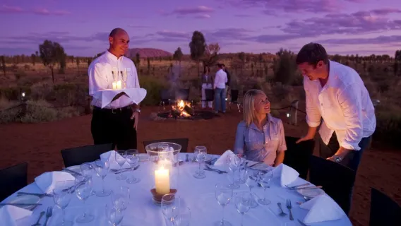 Uluru Sounds of Silence Dinner [Outback-style dinner + English service + designated hotel transfers]