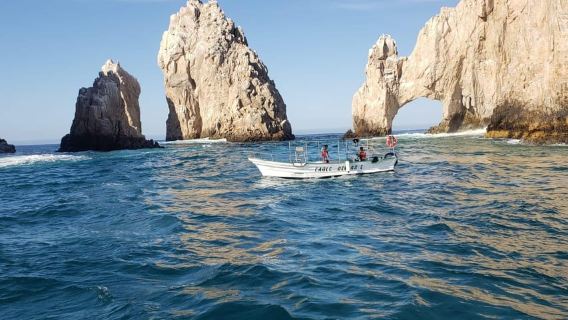 Cabo San Lucas: Tour Clásico al Arco en Barco con Fondo de Cristal