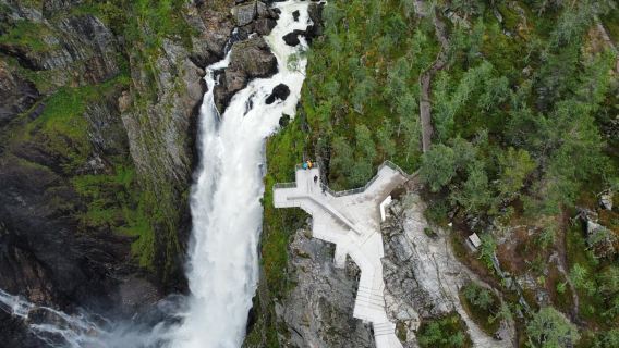 Từ Eidjord: Chuyến tham quan thiên nhiên thác Vøringfossen có hướng dẫn viên