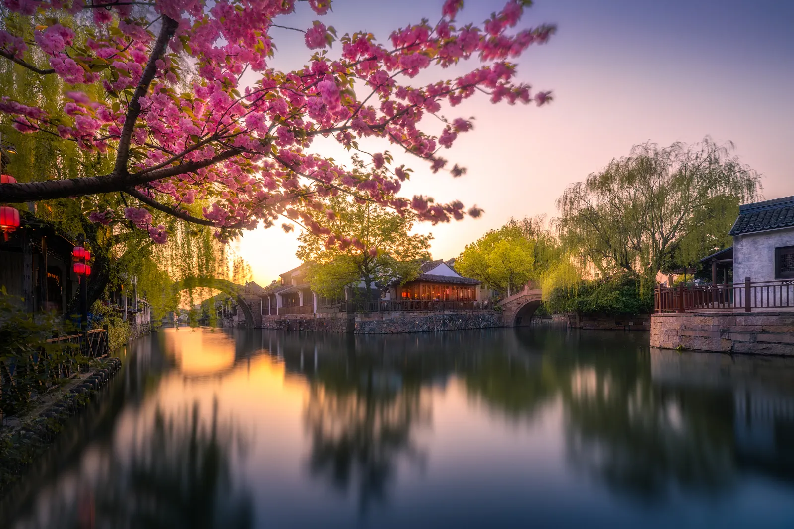 Piccolo Giardino del Loto + Biblioteca Jiaye + Residenza Storica di Zhang Shiming + Cento Edifici + Barca a Remi [Antica Città di Nanxun]