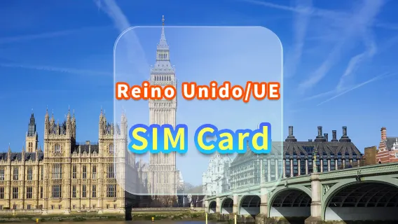 Tarjeta SIM 4G Reino Unido/UE | 3UK | 30 días de datos + llamadas locales | Recogida en el aeropuerto de Hong Kong