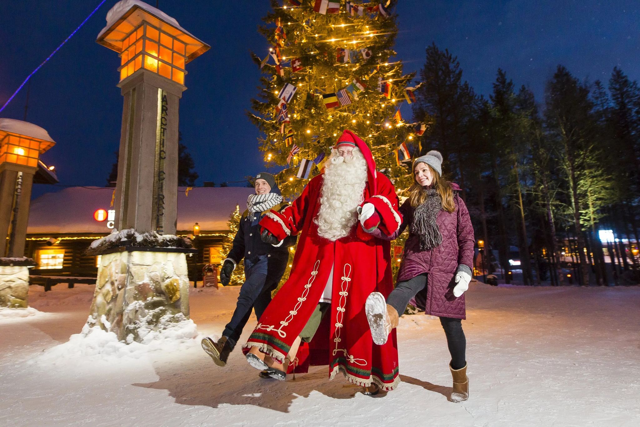 Featured Tours in Rovaniemi|Visit Santa Claus Village + Cross the Arctic Circle + Husky Reindeer Sled Ride