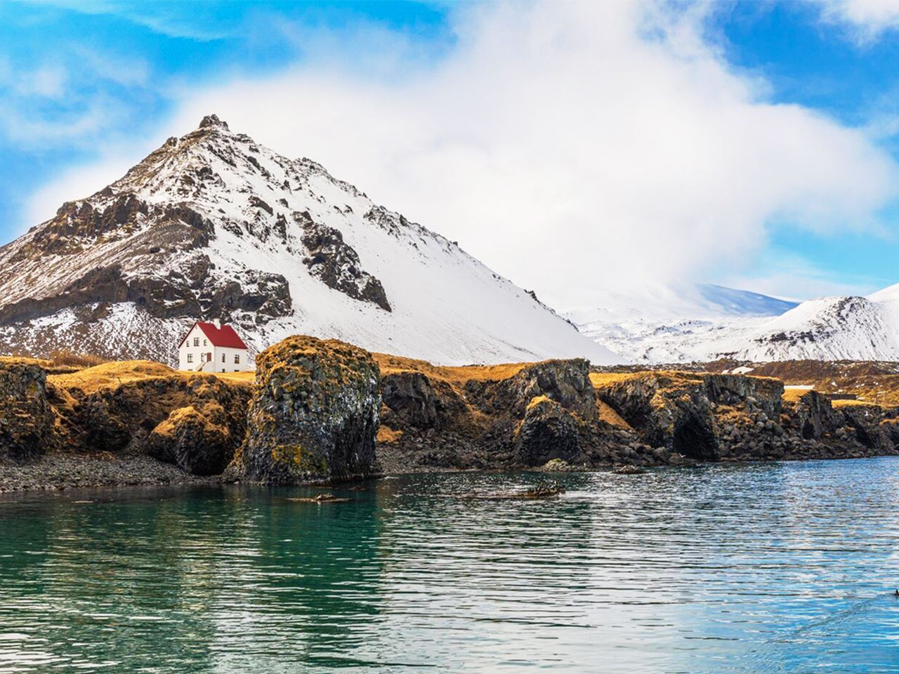 tour di un giorno in cinese alla penisola di Snæfellsnes in Islanda|Montagna del Cappello di Paglia + Casa Rossa|Tour con trasferimento opzionale