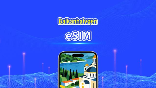 Europa Balkan eSIM | 4G | Højhastighedsdata | Daglig pakke/datapakke | 24 timer | 1-30 dage | QR-kode