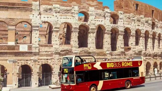 Rom BigBus Hop-on-Hop-off-Bus (Jahrtausendealte Hauptstadt + Doppeldecker mit offenem Dach + Hop-on/Hop-off + gemütliche Erkundung Roms)