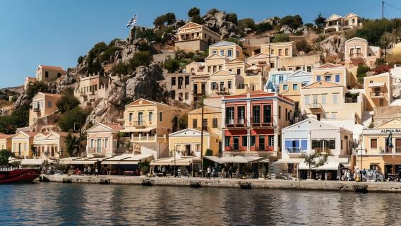 1-day tour to Symi and Panormitis Monastery from Rhodes, Greece (including round-trip boat ticket)