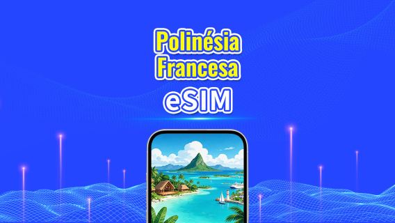 Polinésia Francesa eSIM | 4G | Pacote diário/Pacote de dados | Cobrança por 24 horas | 5-30 dias | QR code